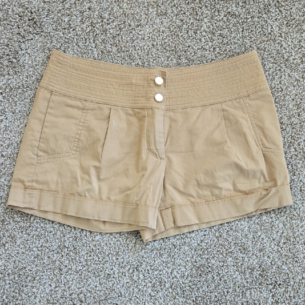 Tory Burch High Waist Tan Shorts